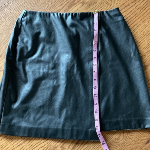 Bar III Black Faux Leather Skirt - Picture 7 of 7